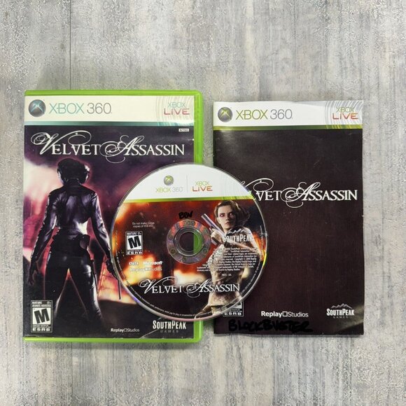 Velvet Assassin (Microsoft Xbox 360, 2009) Complete CIB, Tested & Working! - Picture 1 of 6